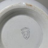 Pichet broc de toilette en faïence blanche ancienne Pexonne France