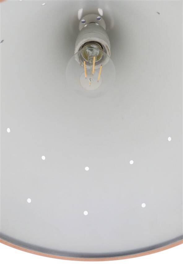 Mid-century cone pendant lamp / copper / aluminium / Danish modern design / 1960s