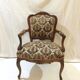 Louis xv style armchair in walnut