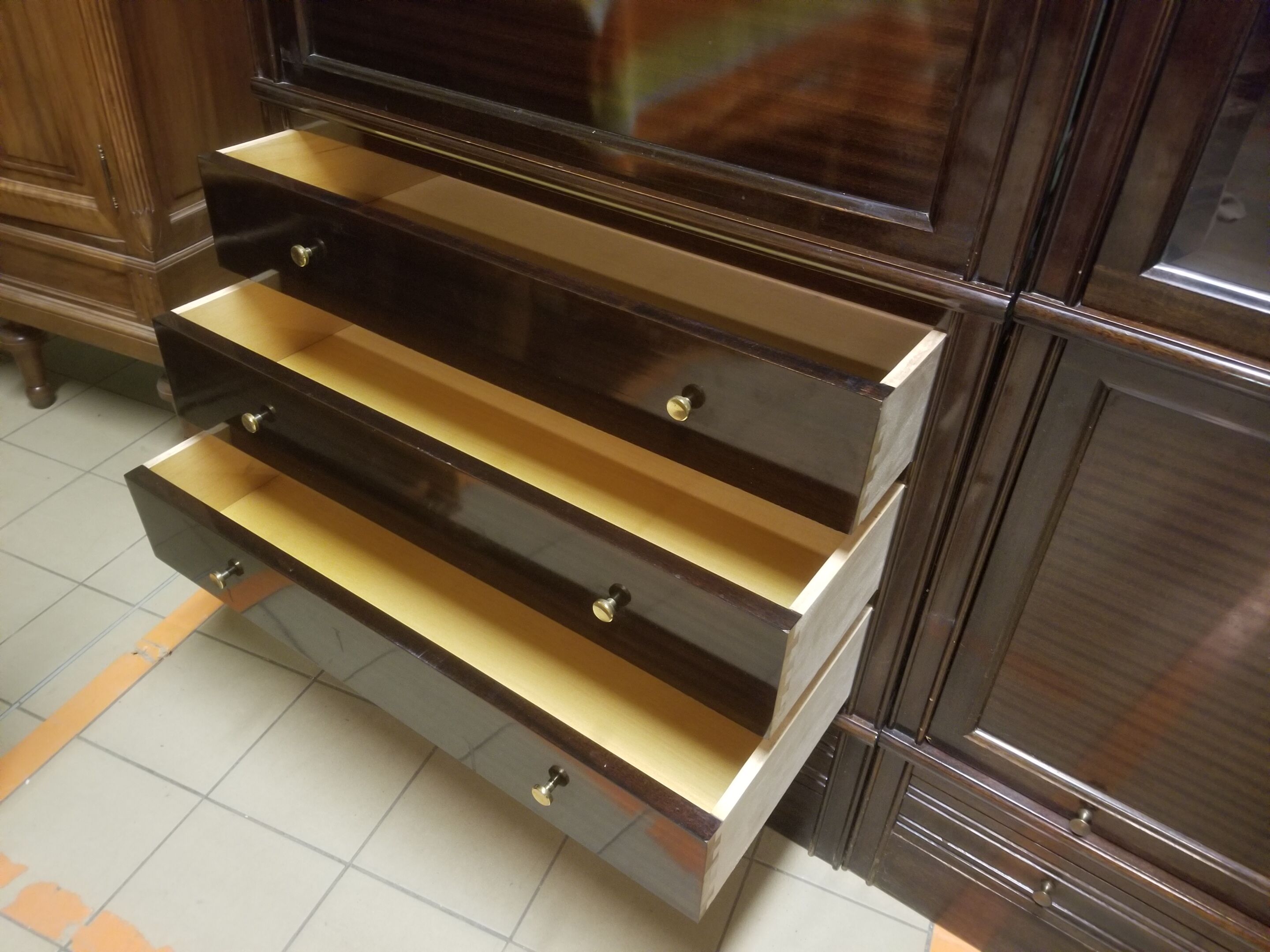 Modular vintage bar library showcase furniture MD - 60s