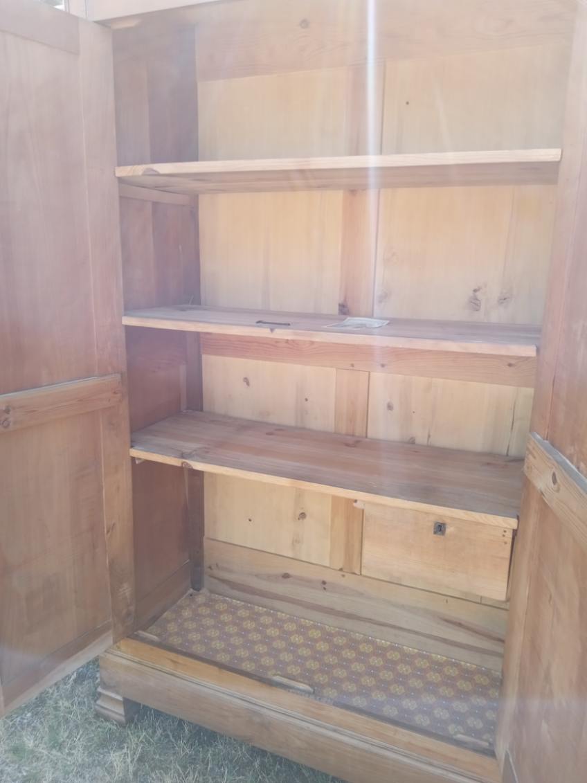 Solid cherry wood wardrobe