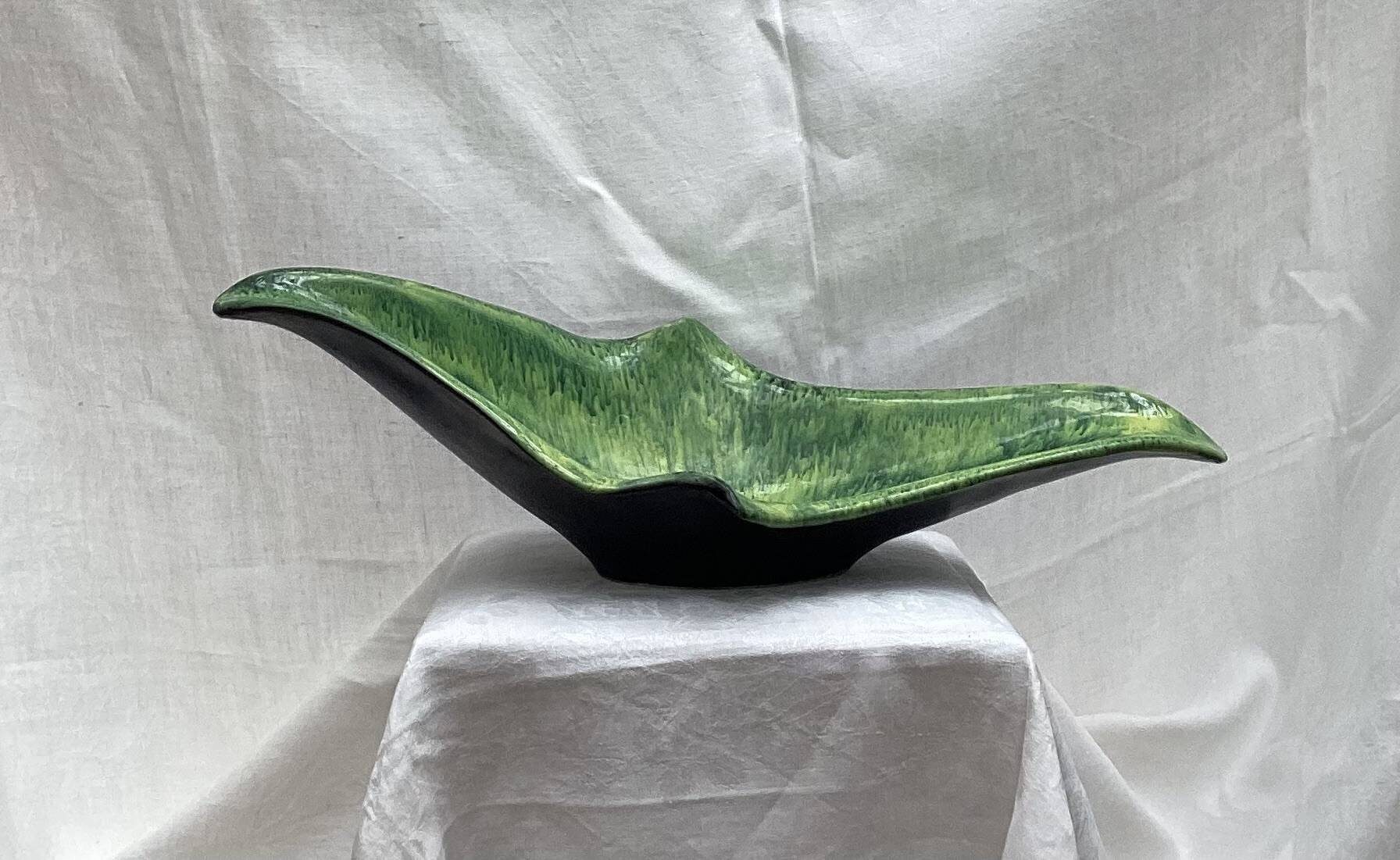 Ceramic catchall signed dimensions: height - 16 cm - width - 51 cm -
