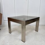 Table basse en verre fumé