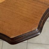 Old small marquetry pedestal table
