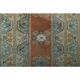1970s Vintage Turkish Handmade Wool & Cotton Orange Area Rug 125x195