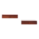 Pair of Mid-Century Modern Danish Wall-Mounted Nightstands in Walnut