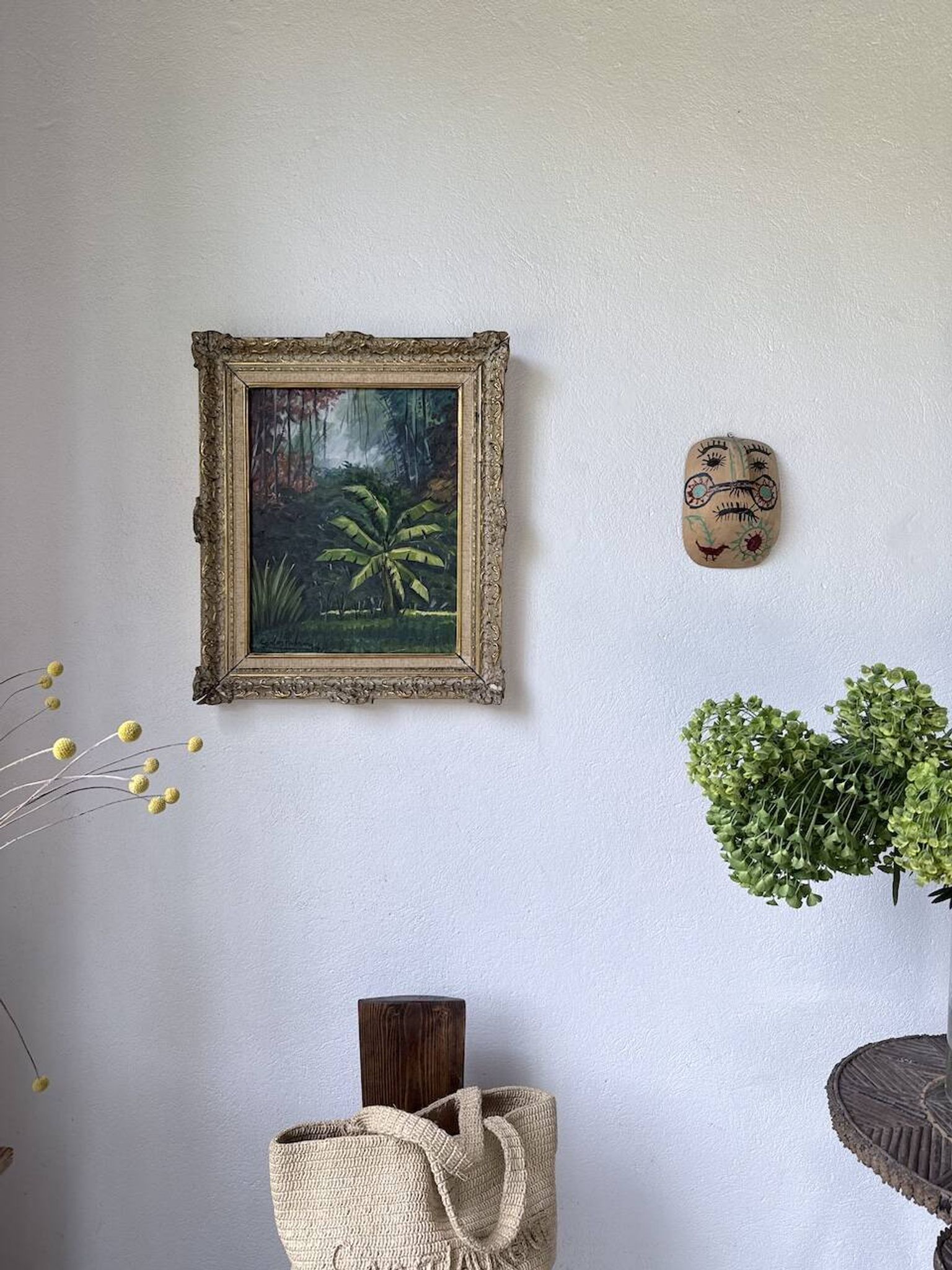 Framed oil painting "forest"