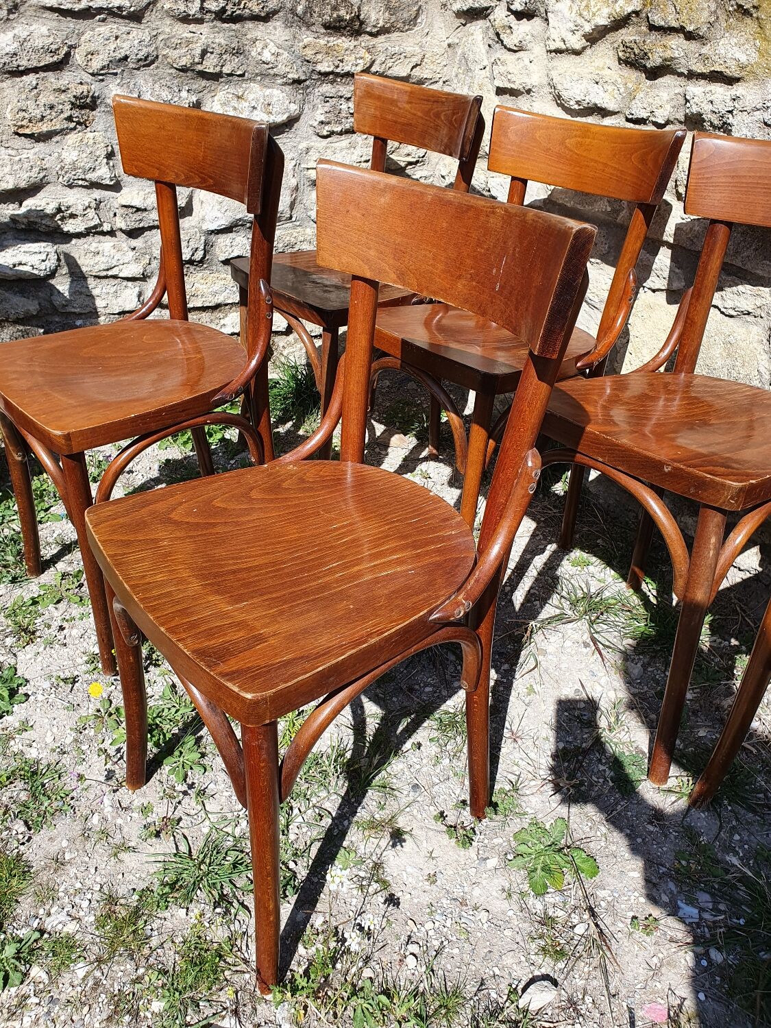 Set of 6 bistro chairs