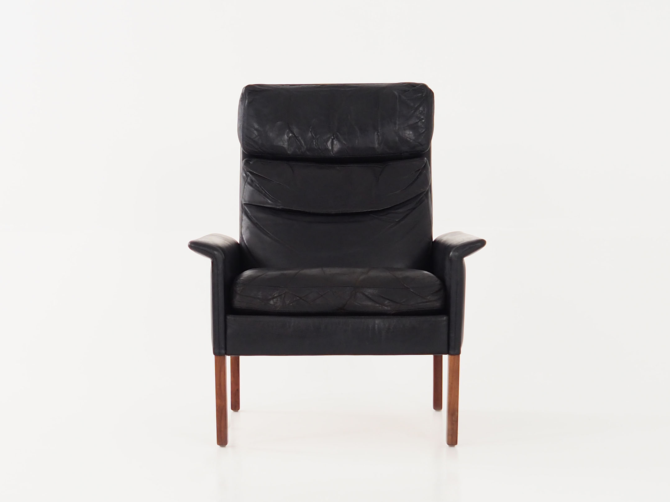 Leather armchair by Hans Olsen