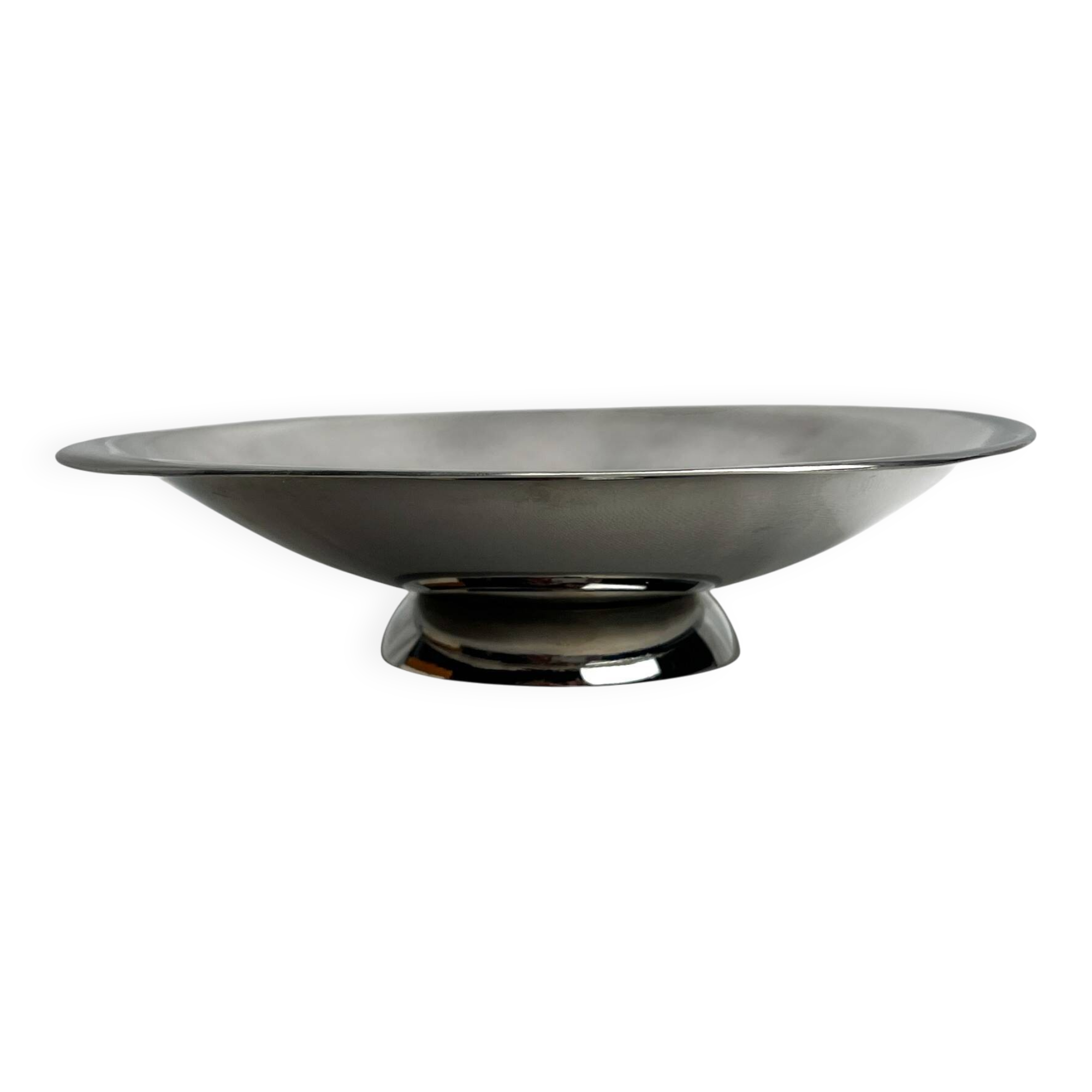 Stainless steel dish by Uginium Bouillet Bourdelle circa 1960