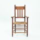 Amsterdam school art deco woven arm chair, 1940s