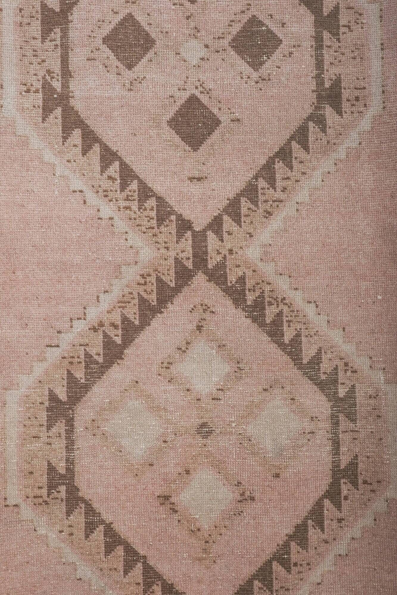 Vintage Turkish hallway rug 85x897 cm