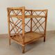 Bamboo and rattan shelf side table by Audoux and Minnet 1950s