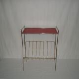 Side table with magazine holder from the 50s