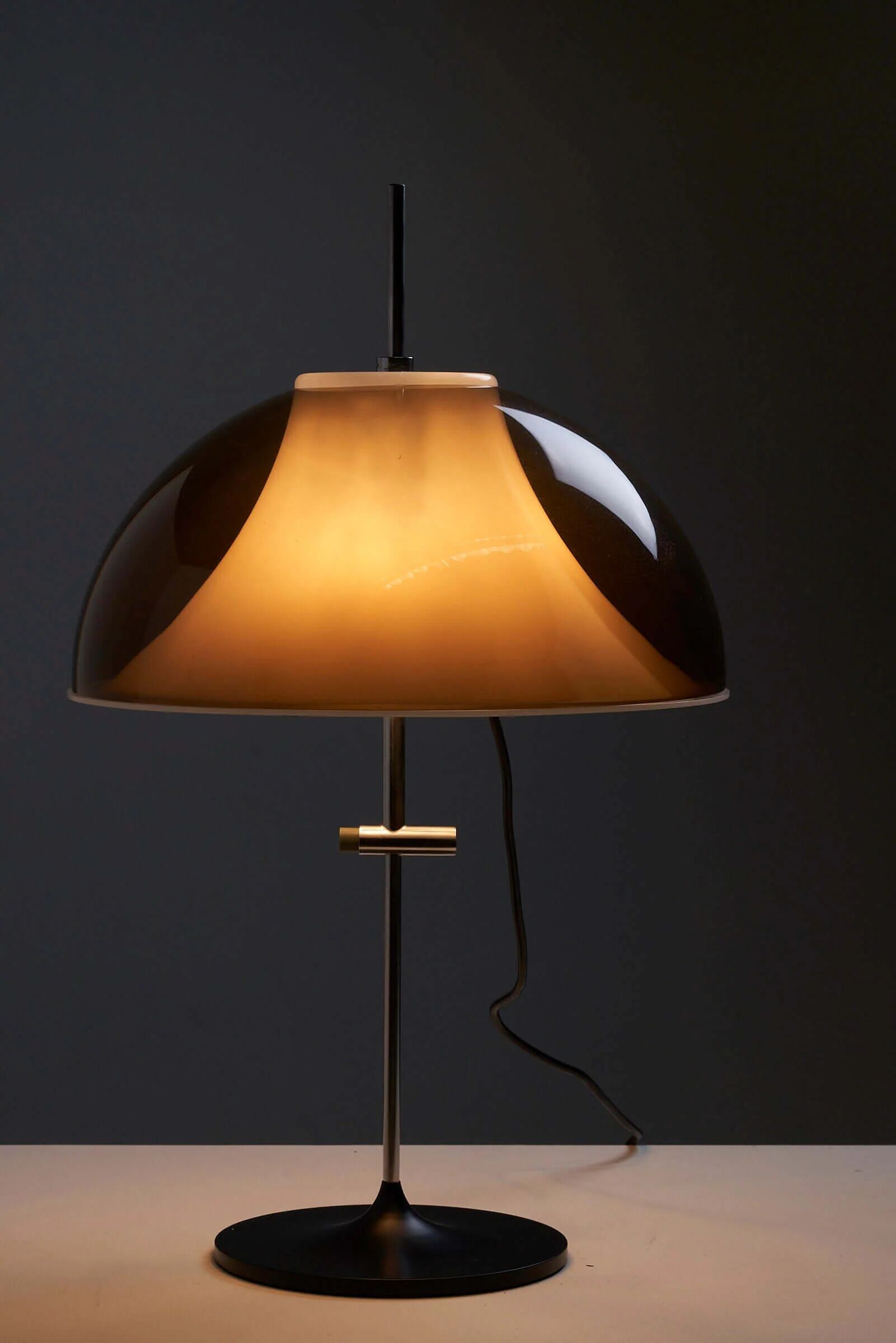 Mushroom space age table lamp by Elio Martinelli for Kontakt Leuchten