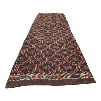 Vintage Turkish Kilim Runner , 312 x 91 cm