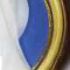 Pair of religious medallions in Limoges porcelain, circa 1900-1930.