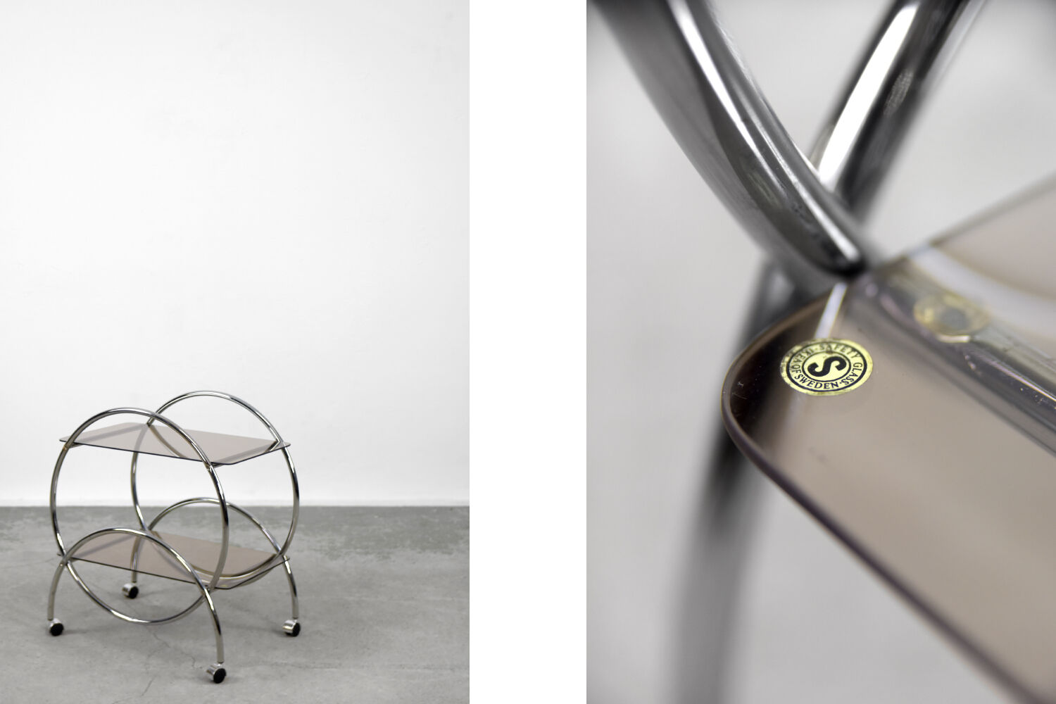 Art déco serving table, ikea, 1970s