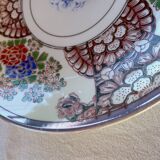 2 large Japanese plates with rare “Inban” decoration