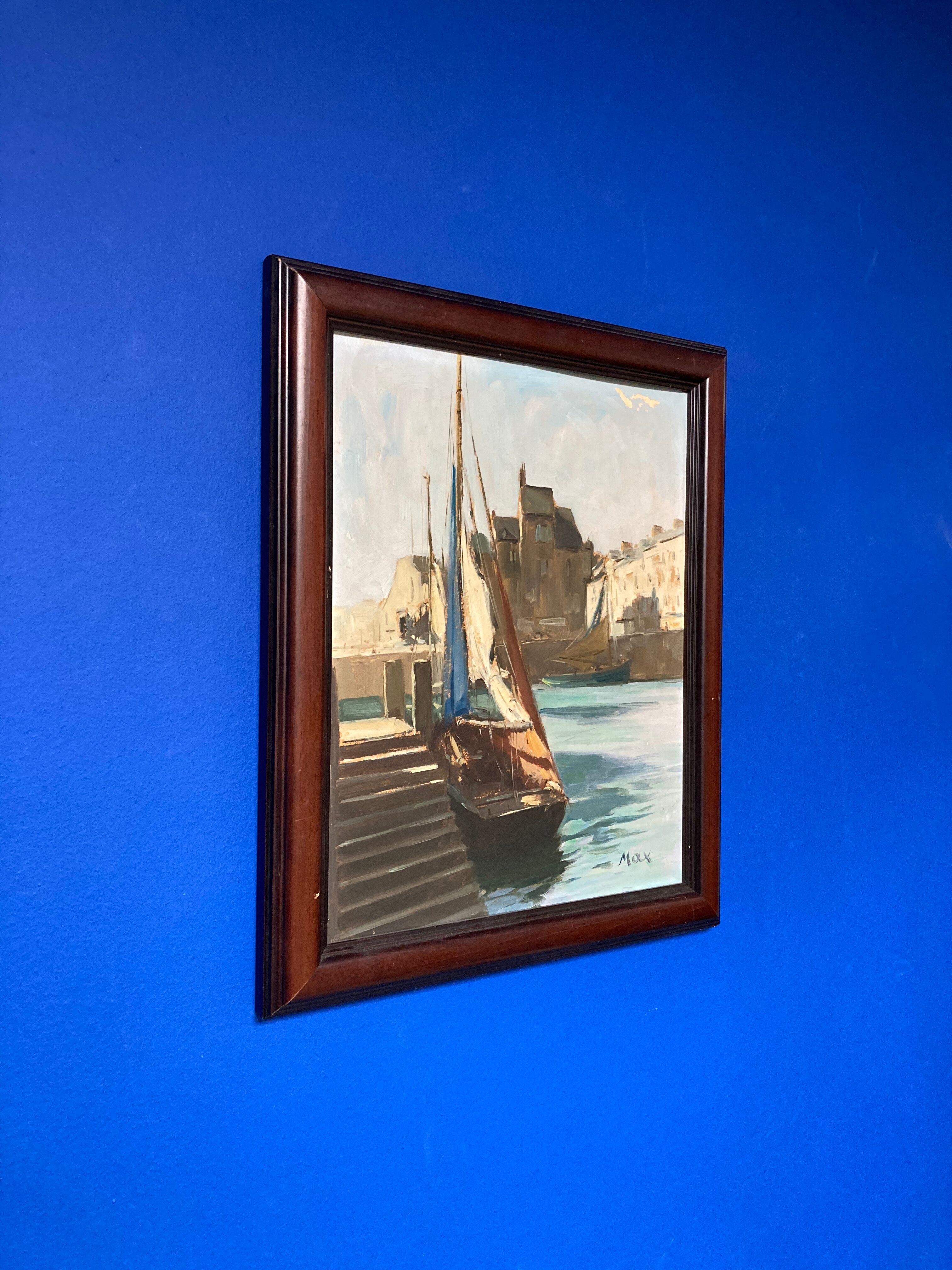 Vintage marine painting