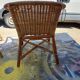 Vintage Bamboo and Rattan Children's Table + Armchair