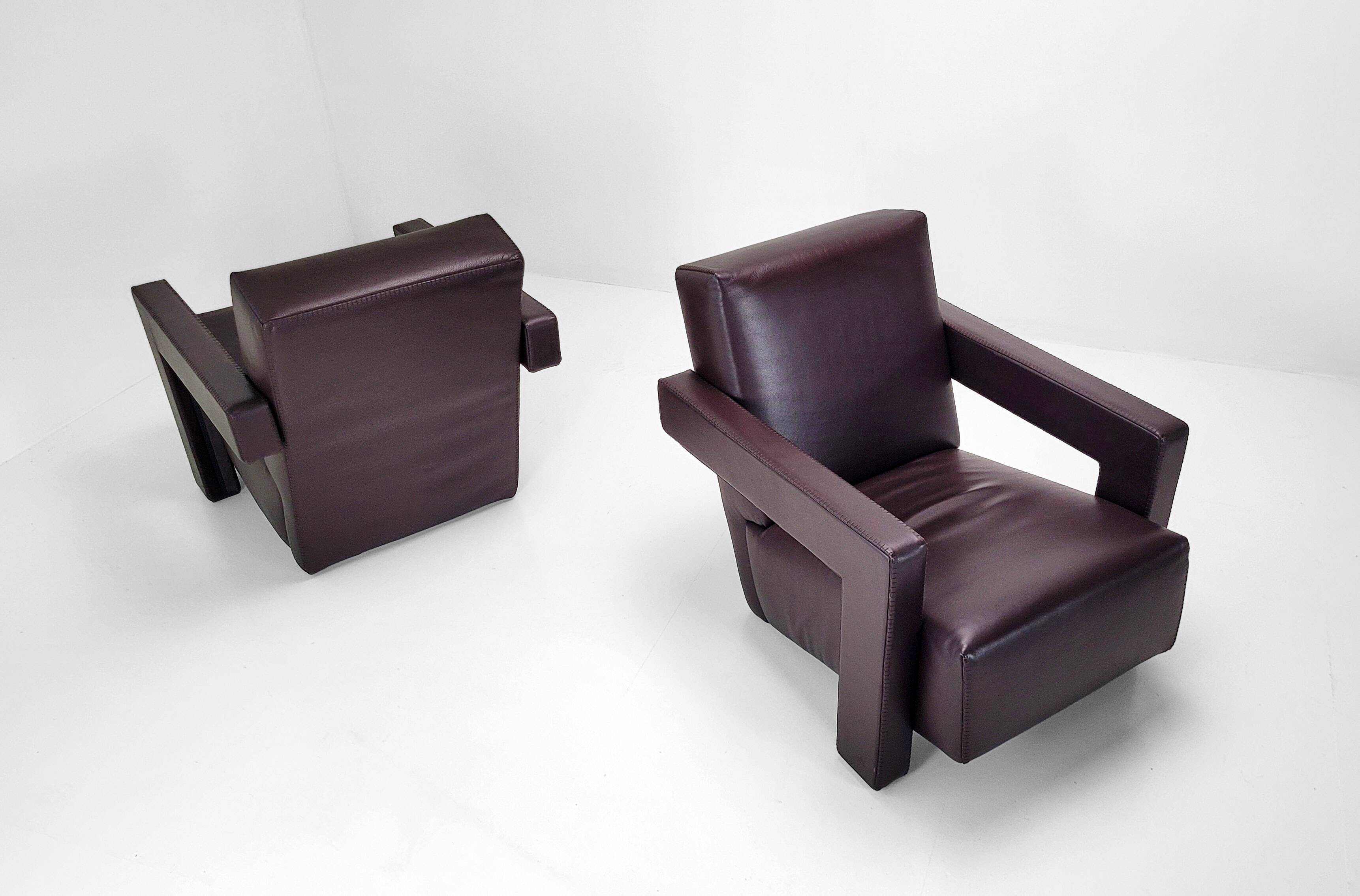 Set of 2 Cassina Utrecht Armchairs – Gerrit Rietveld (1935)