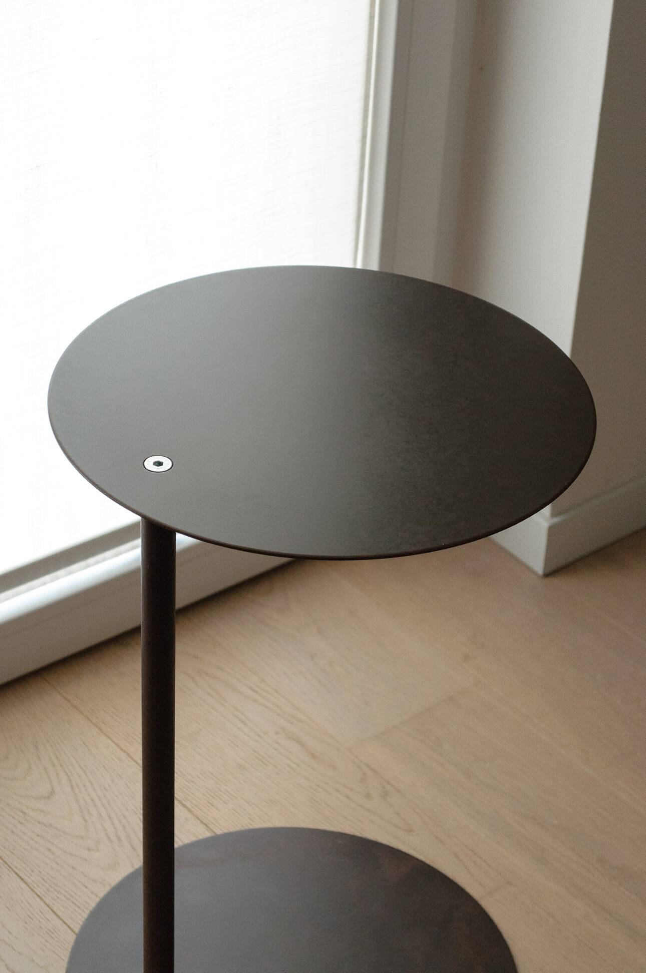 Modular hand-oxidized metal coffee & side table mod. SP-2X