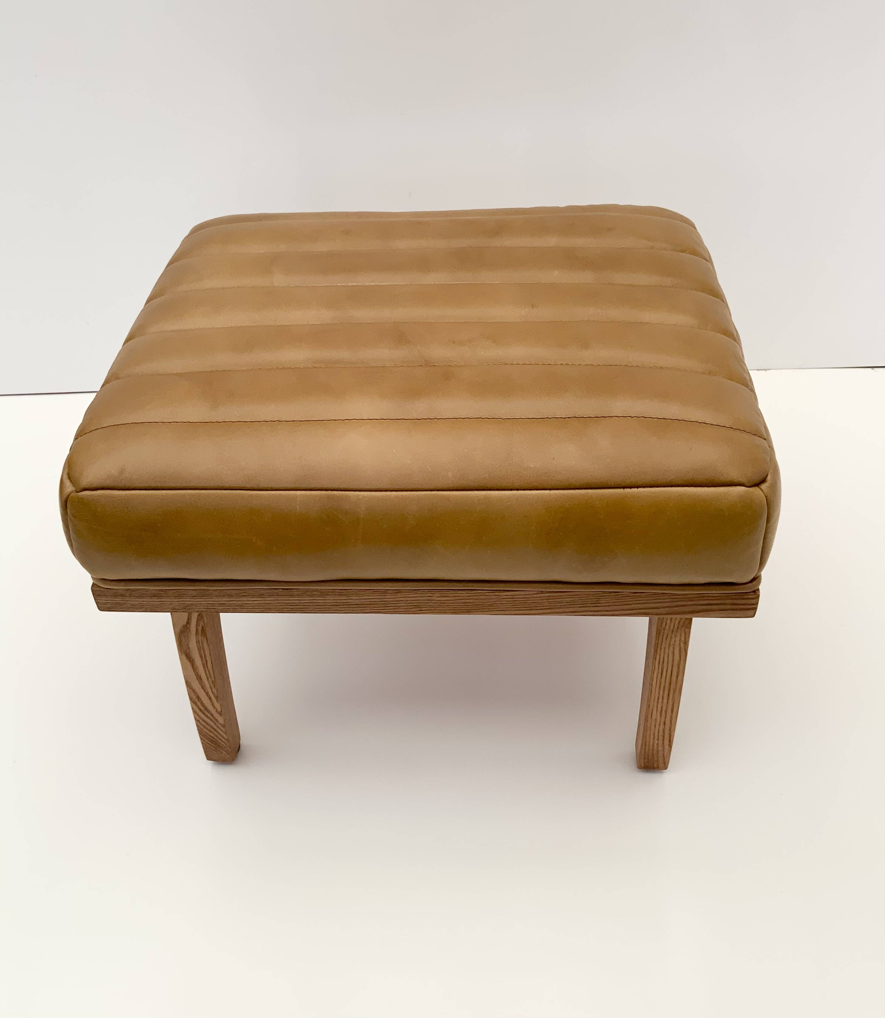 Leather Relaxing Stool/Footstool/ Tray/Side Table