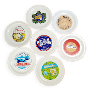 Assiettes illustrées - fromages