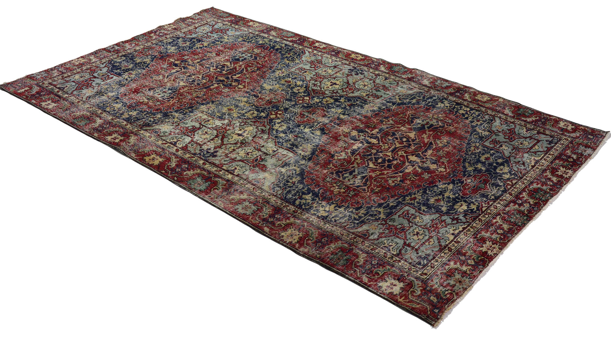 Anatolian handmade vintage rug 315 cm x 185 cm