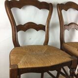 Pair of mulched chairs