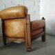 Brutalist leather lounge