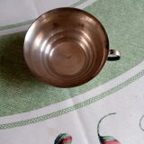 Tasse en métal argenté