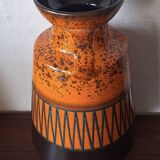 Large vintage Brutalist ceramic floor vase, 1970s