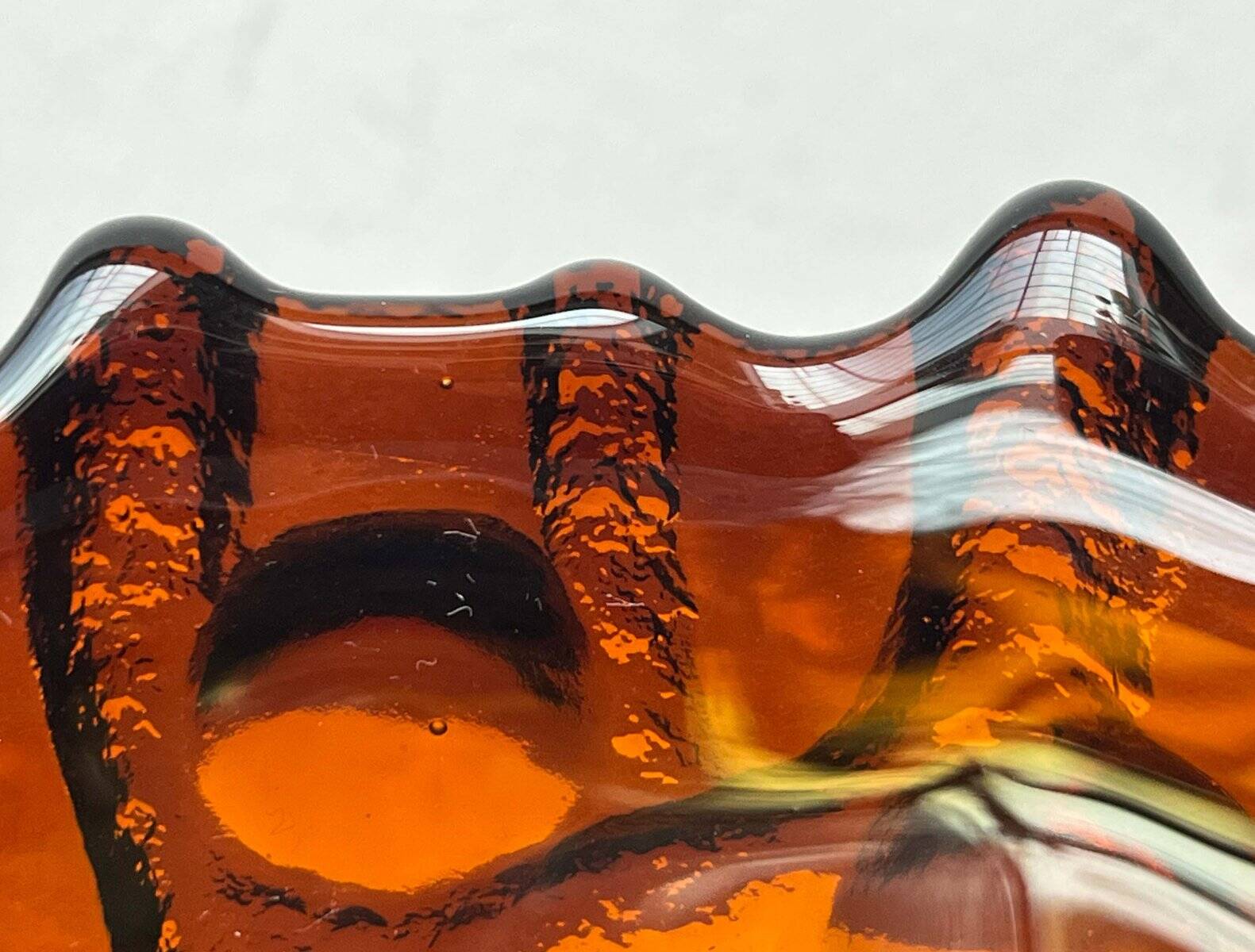 Mid-Century Modern Art Glass Tree Bowl by Kai Blomqvist for Kumela, Finland, 1960s