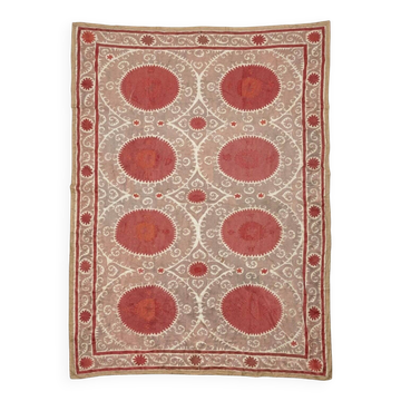Nappe brodée à la main vintage 230x335 cm
