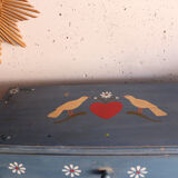 Small painted blue folk furniture – country spirit