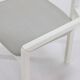 Posy Modern Side Chair in White Lacquered Wood 1980s