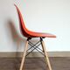 Pair of DSW Orange Chairs by Charles and Ray Eames for Herman Miller