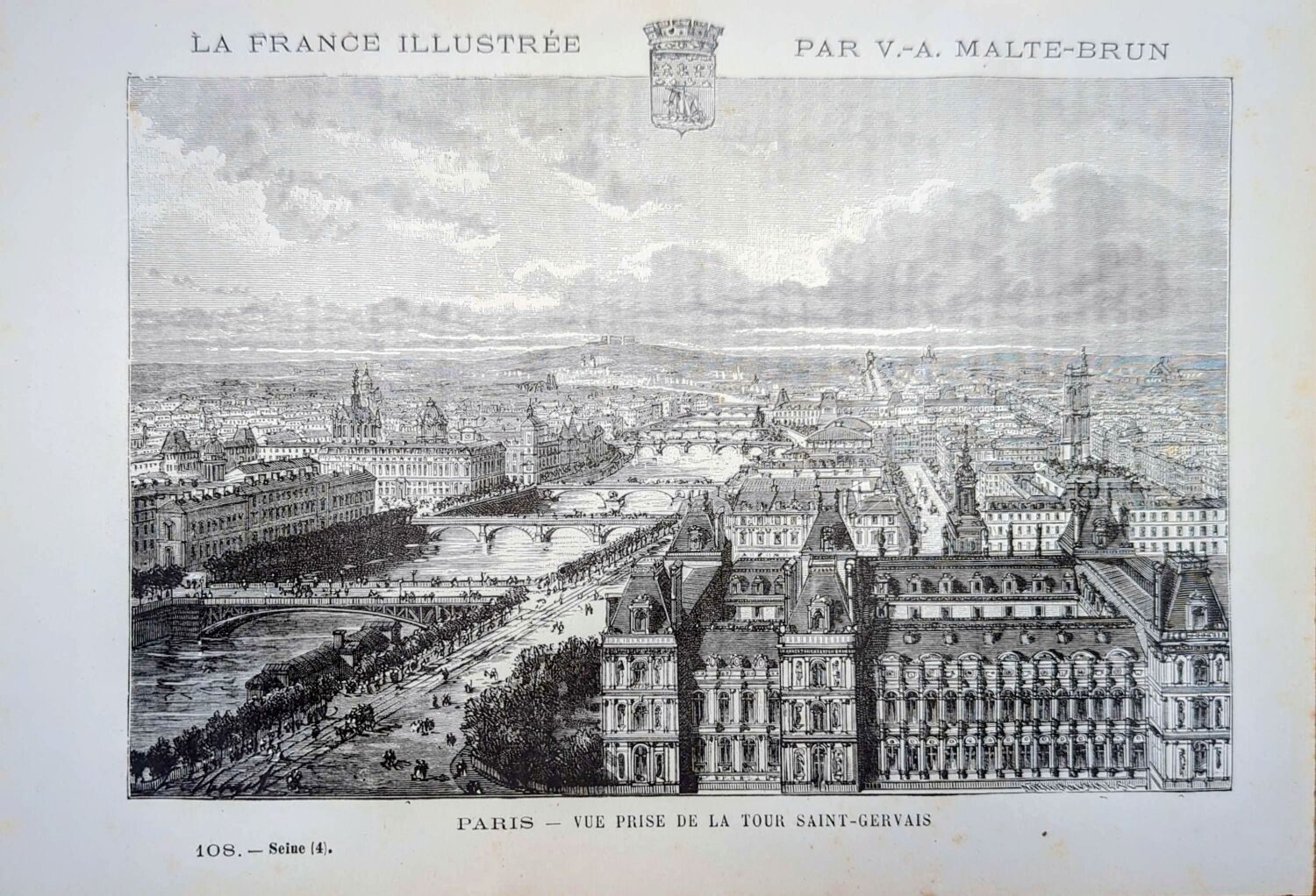 Paris, printed illustration from 1883.