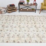 Tapis vintage en laine tapi beige 286x186