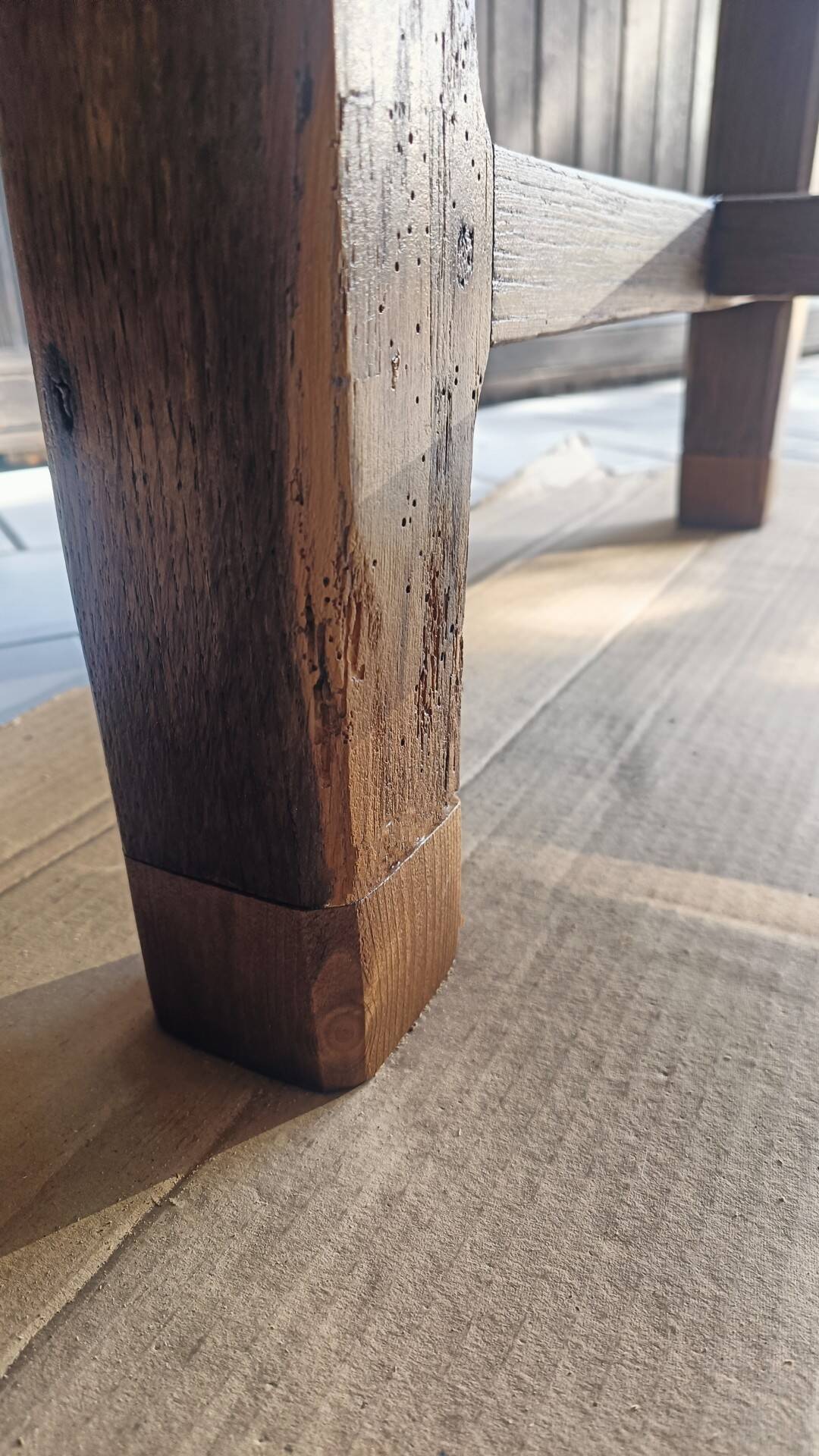 Table de ferme en chêne - Rénovée