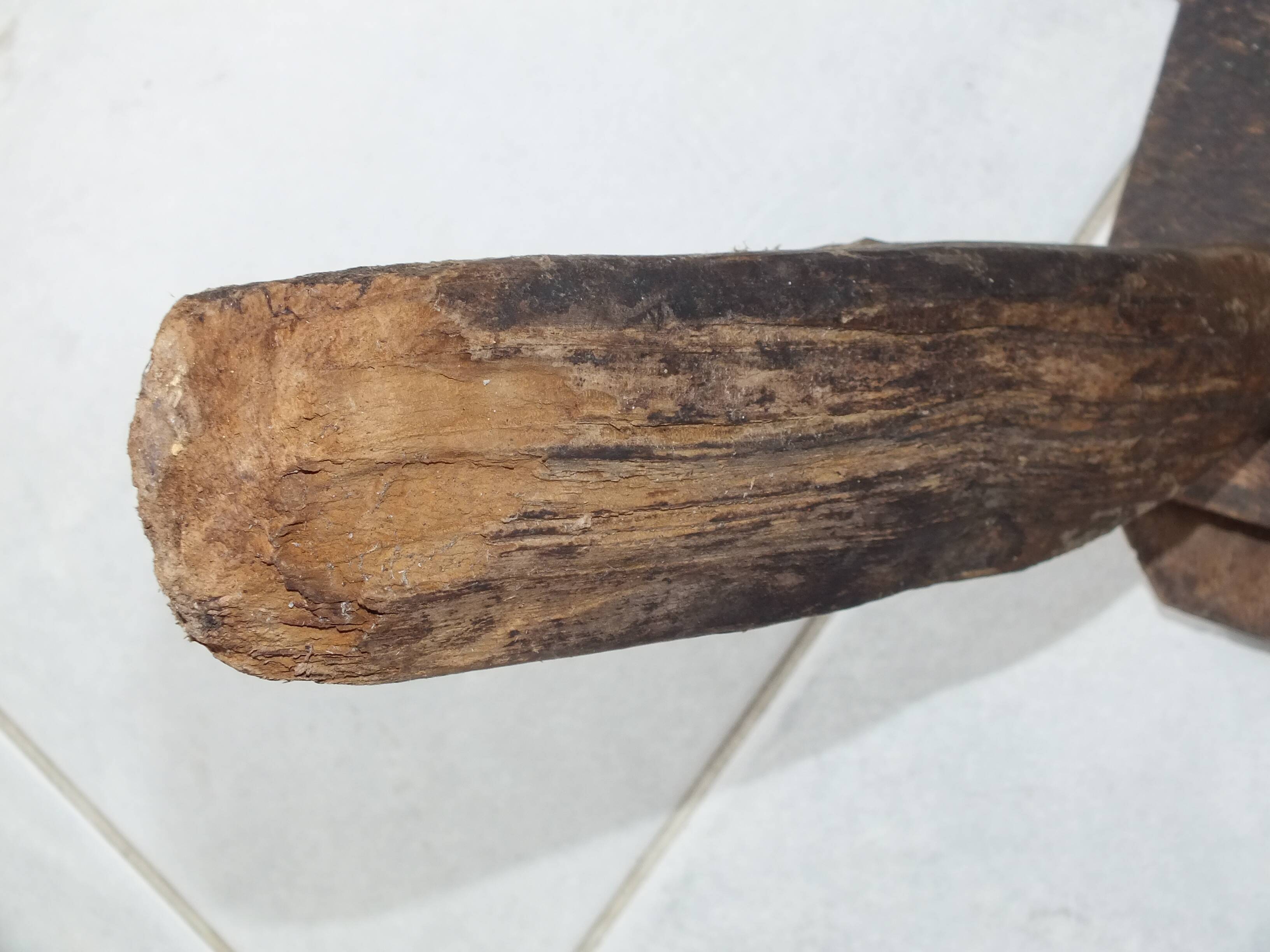 Small brutalist stool, norman farm tripod