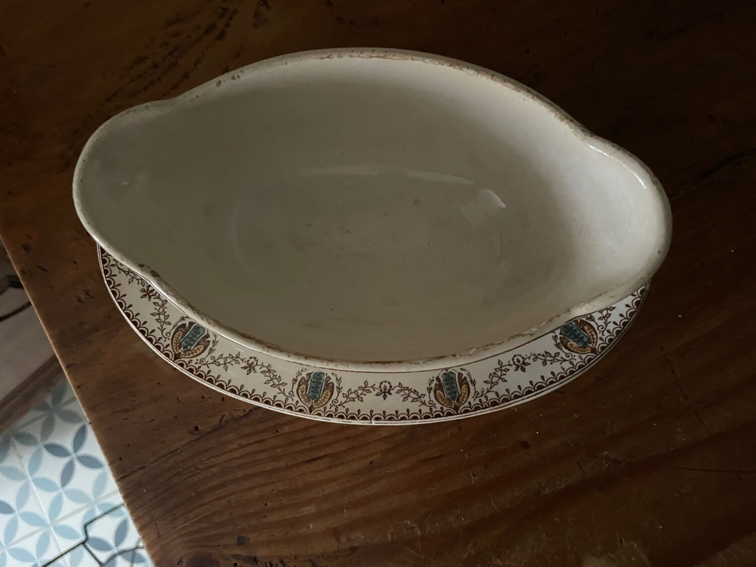 Clairefontaine ironstone gravy boat