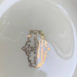 Antique porcelain sugar bowl and milk jug from the Royal Factory of Limoges, France