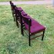 Chaises pourpres en palissandre de Roche Bobois 1970