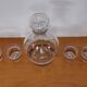 Complete Arques crystal liqueur service, carafe and glasses