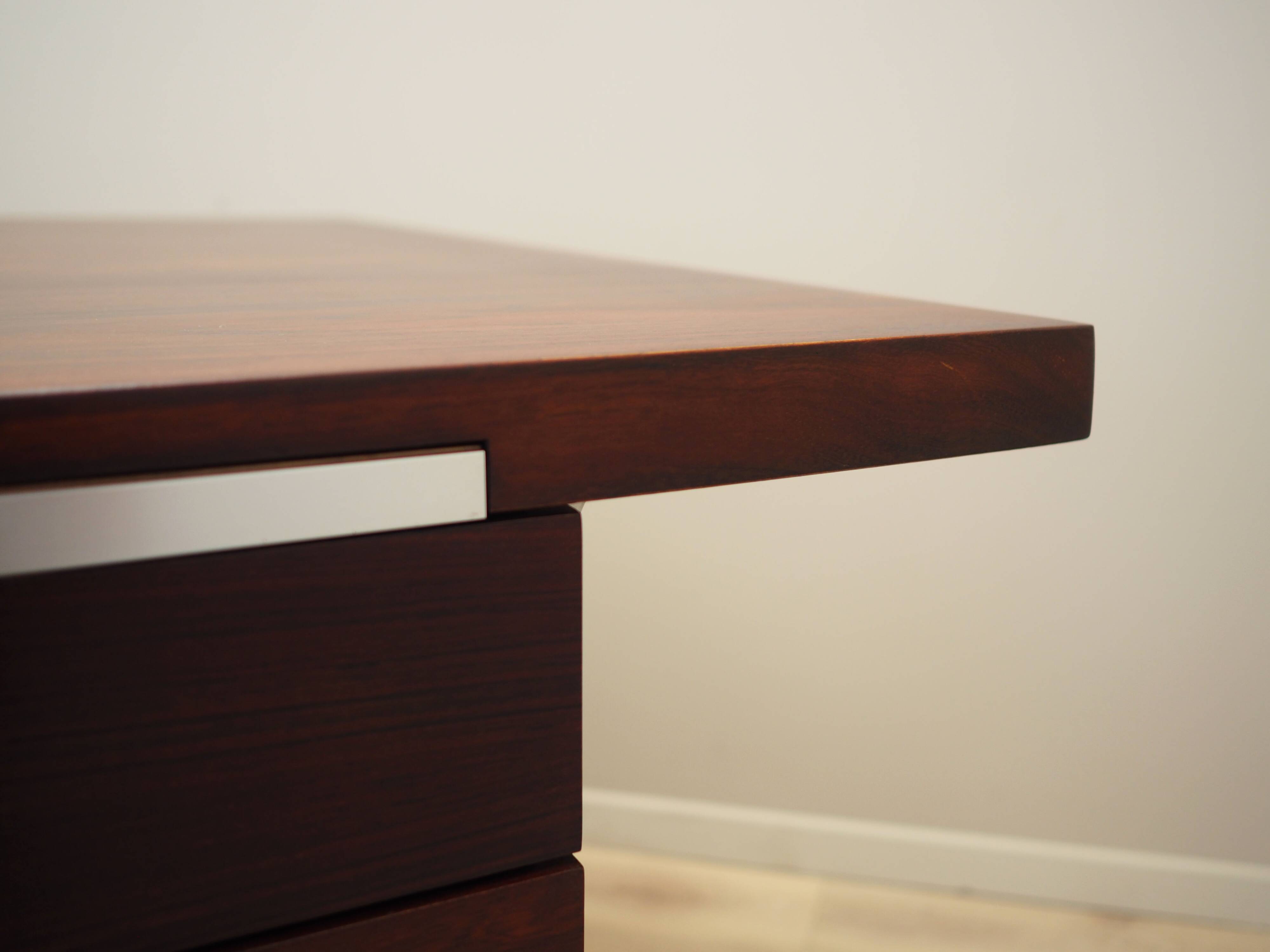 Bureau en palissandre, design danois, années 1970, designer : Marius Byrialsen, fabricant : Nipu Møbler