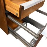 XL vintage wooden desk De Coene 'EFAC M20 Cotribel'