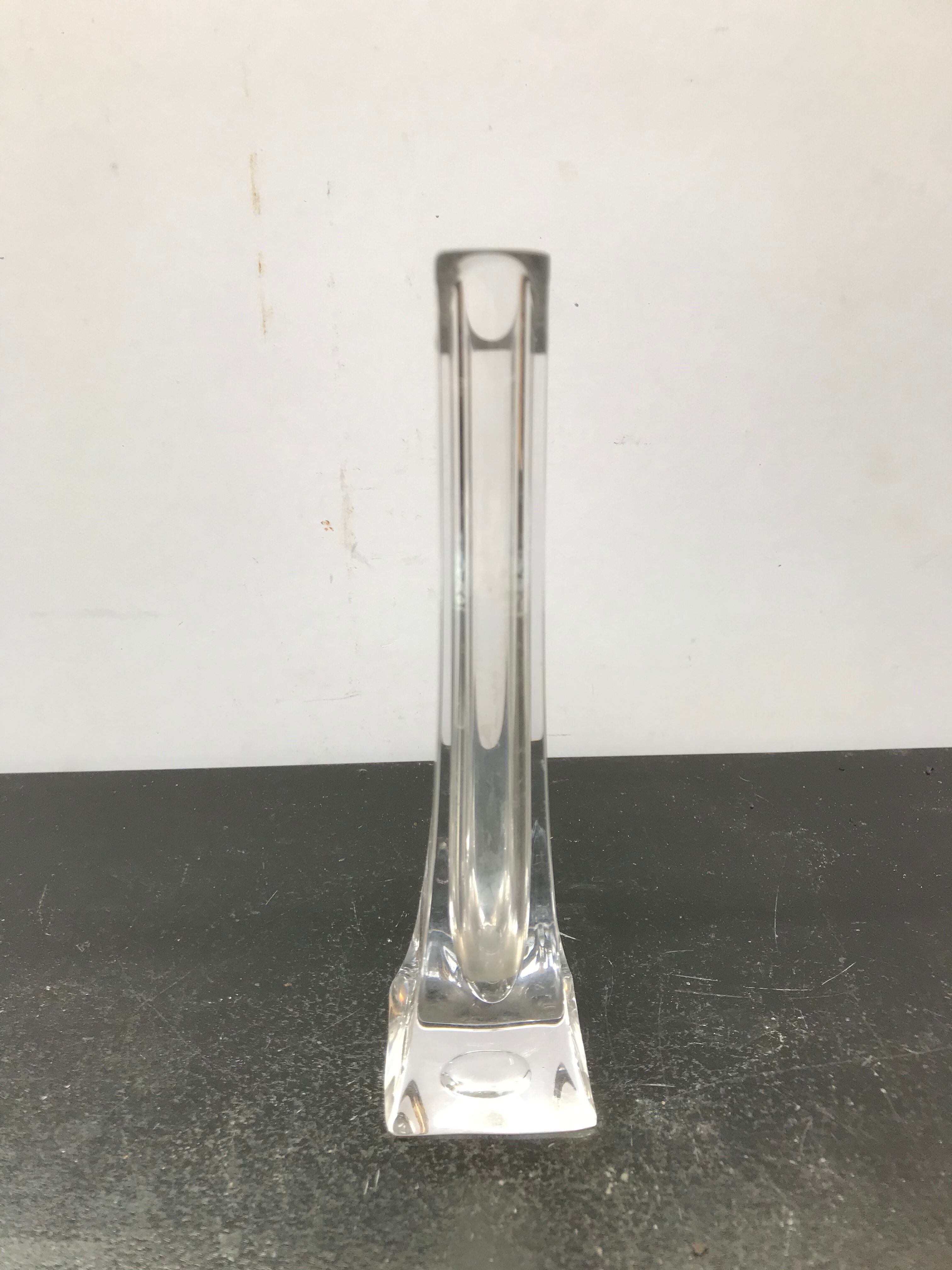 Former vase soliflore in crystal made in France vintage